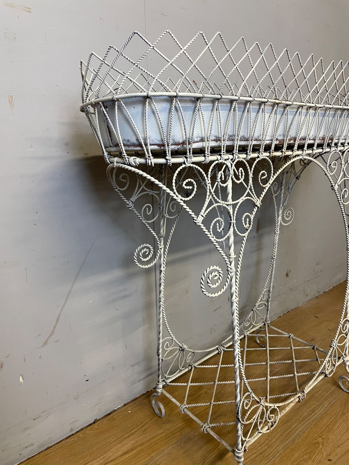 Edwardian Country House Wire Work Conservatory Plant Stand photo 395.0