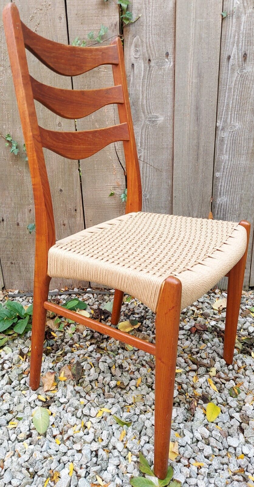 Mcm 4 Danish Chord Dining Chairs By Arne Wahl Iversen For Glyngøre Stolefabrik