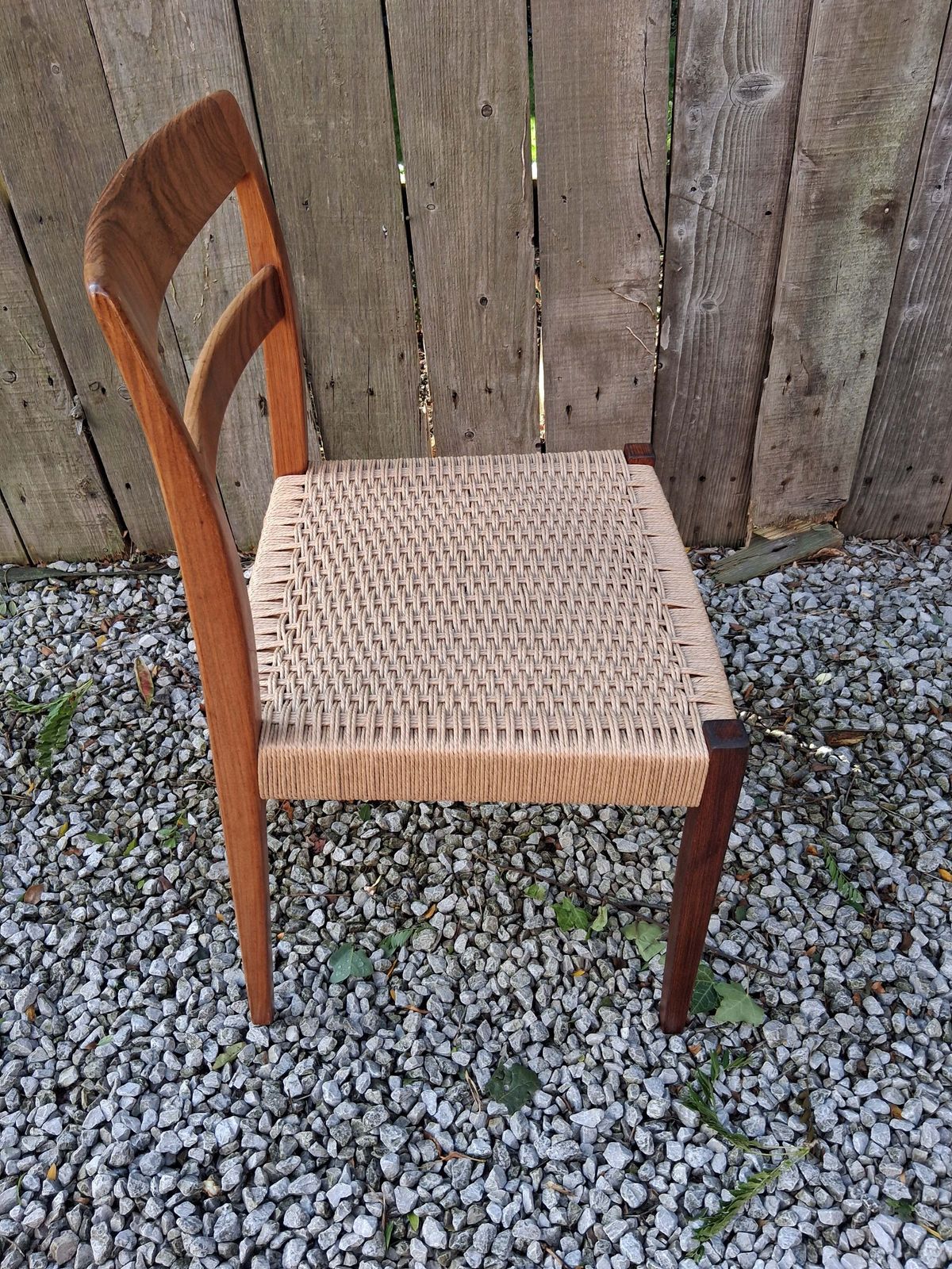 Mcm 2 Rosewood Dining Chairs Nils Jonsson Troeds Garmi Danish Papercord photo vintage