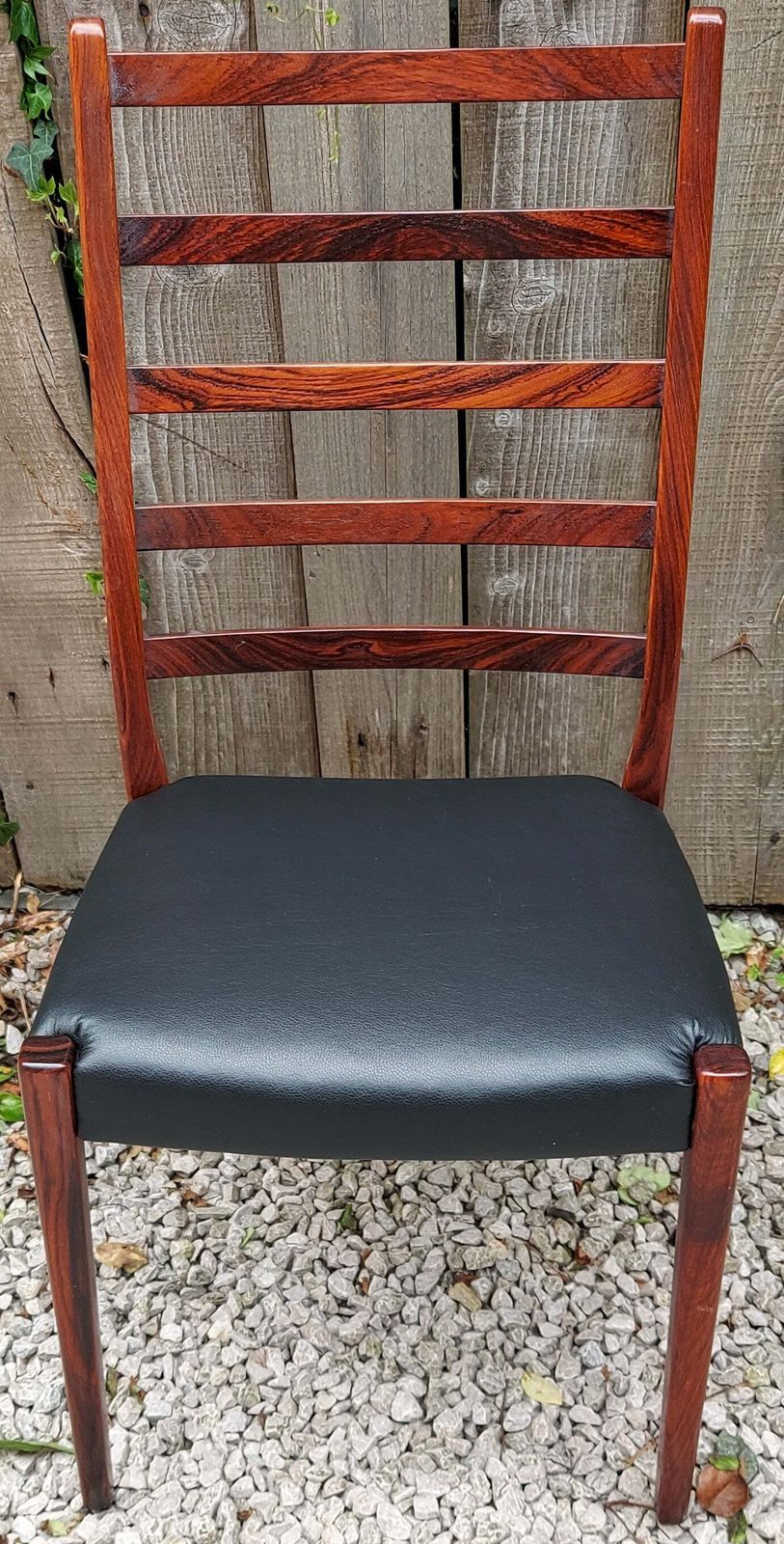 Mcm 6 Svegards Markaryd Ladderback Dining Chairs Rosewood Incl 2 Carvers photo for sale
