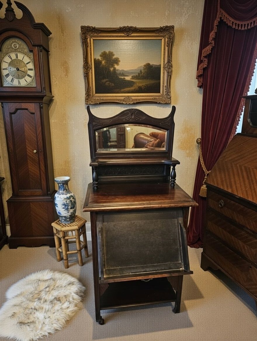 Edwardian Music Cabinet, Early 20th Century photo furniture