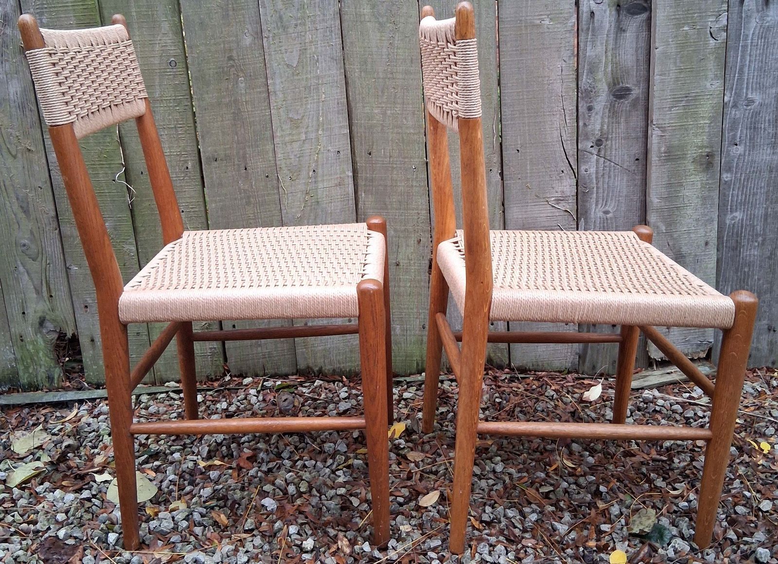 Mid Century Mod 2 Charlotte Perriand Style Dordogne Chair Robert Sentou Rewoven photo for sale