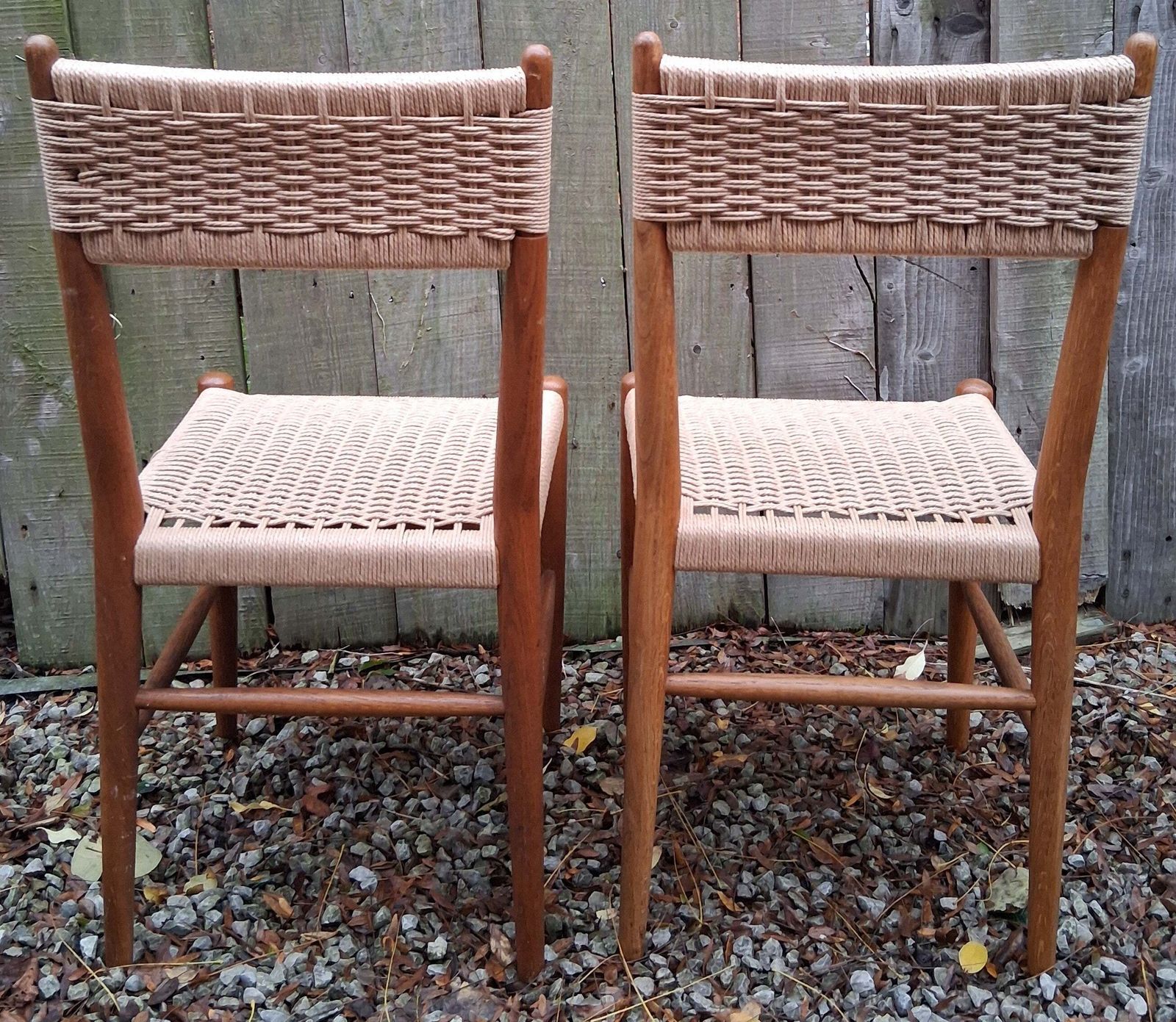 Mid Century Mod 2 Charlotte Perriand Style Dordogne Chair Robert Sentou Rewoven photo 750.0