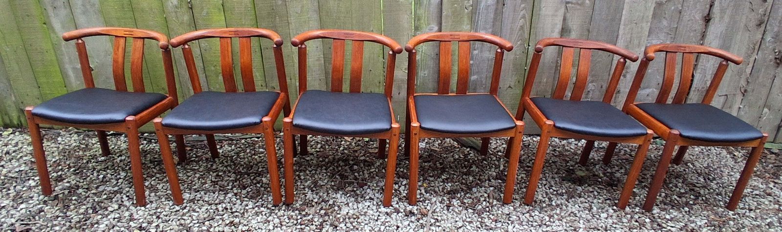 Mid Century Modern 6 Dining Chairs Hans Frydendal 'Cleopatra' For Boltinge photo buy