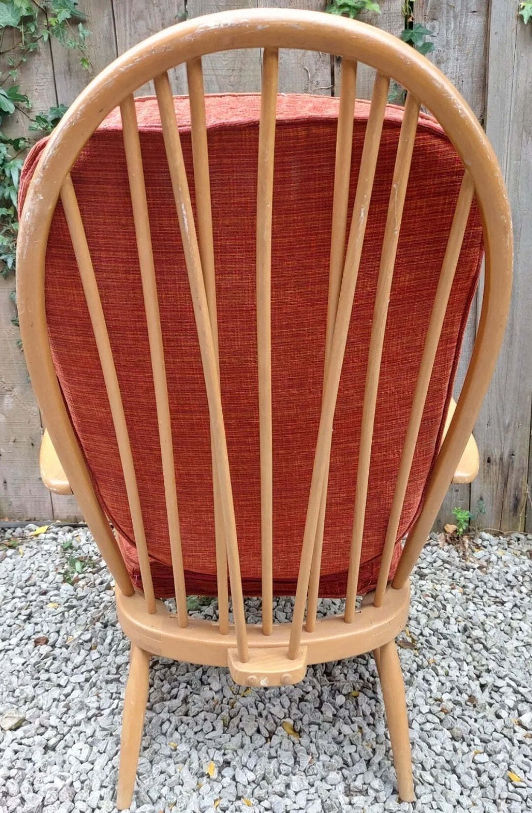Mid Century Modern Blonde Ercol 203 Armchair New Upholstery photo for sale