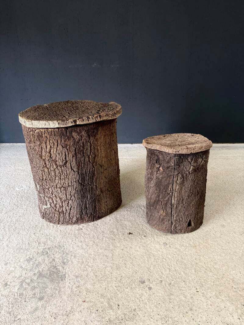 Set Bijzettafels Van Kurk, Ambachtelijk Vervaardigd, Begin 20e Eeuw, Portugal photo 1650.0
