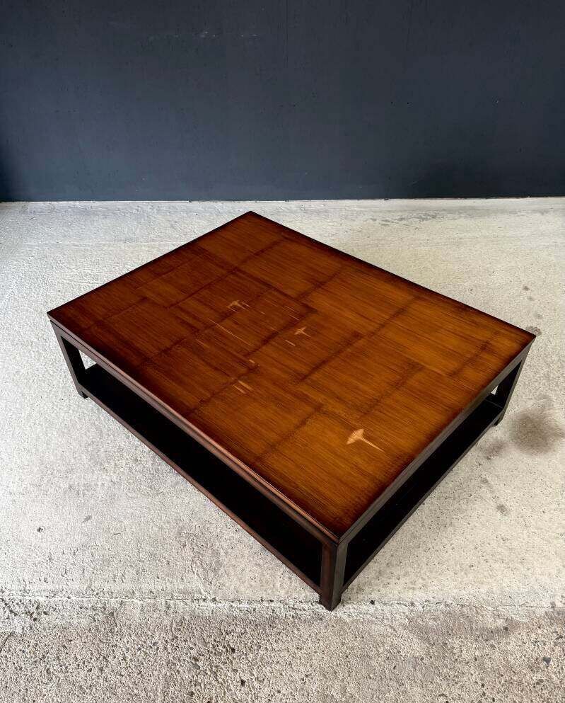 photo buy Postmodern Design Two Tier Bamboo Top Coffee Table By Axel Vervoordt