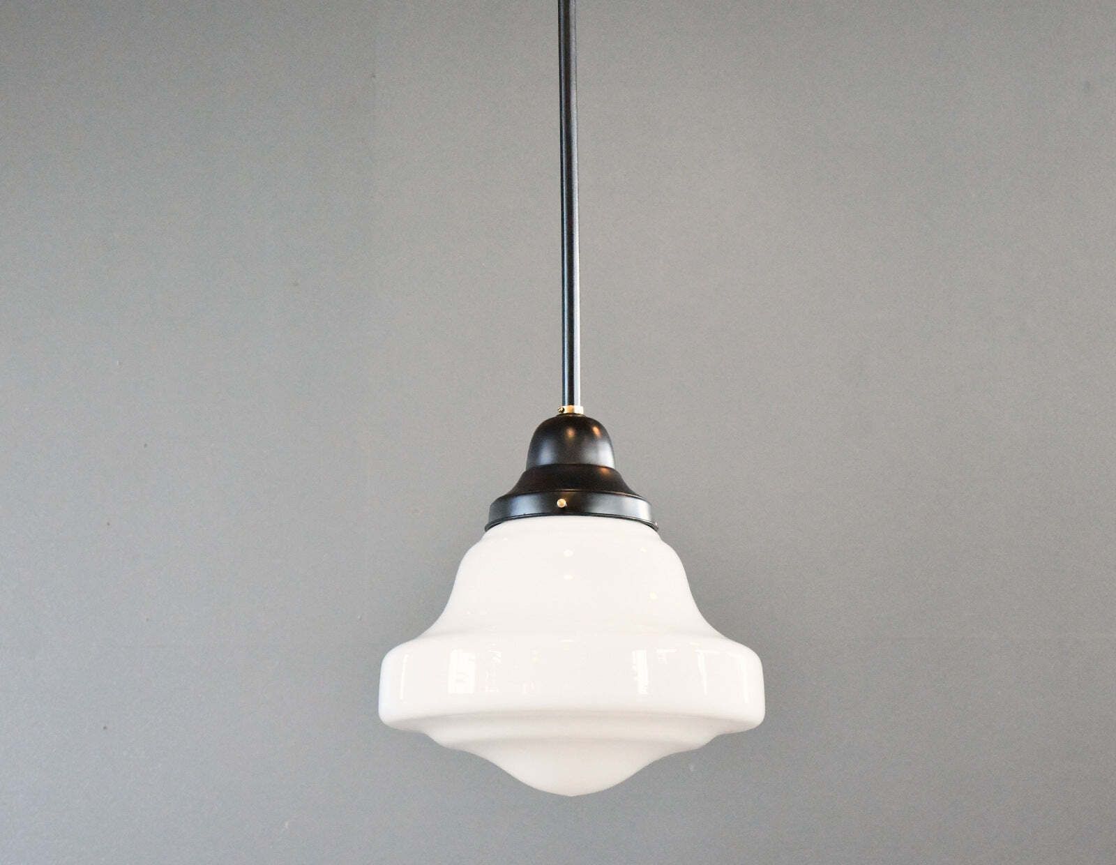 Art Deco Acorn Opaline Lights By Edison Circa 1930s photo for sale