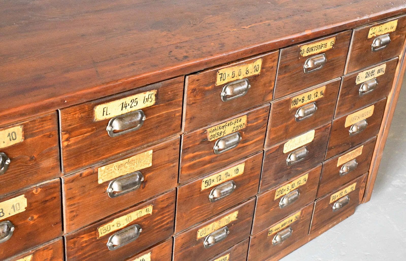 Ironmongers Shop Counter Drawers Circa 1910s photo Furniture