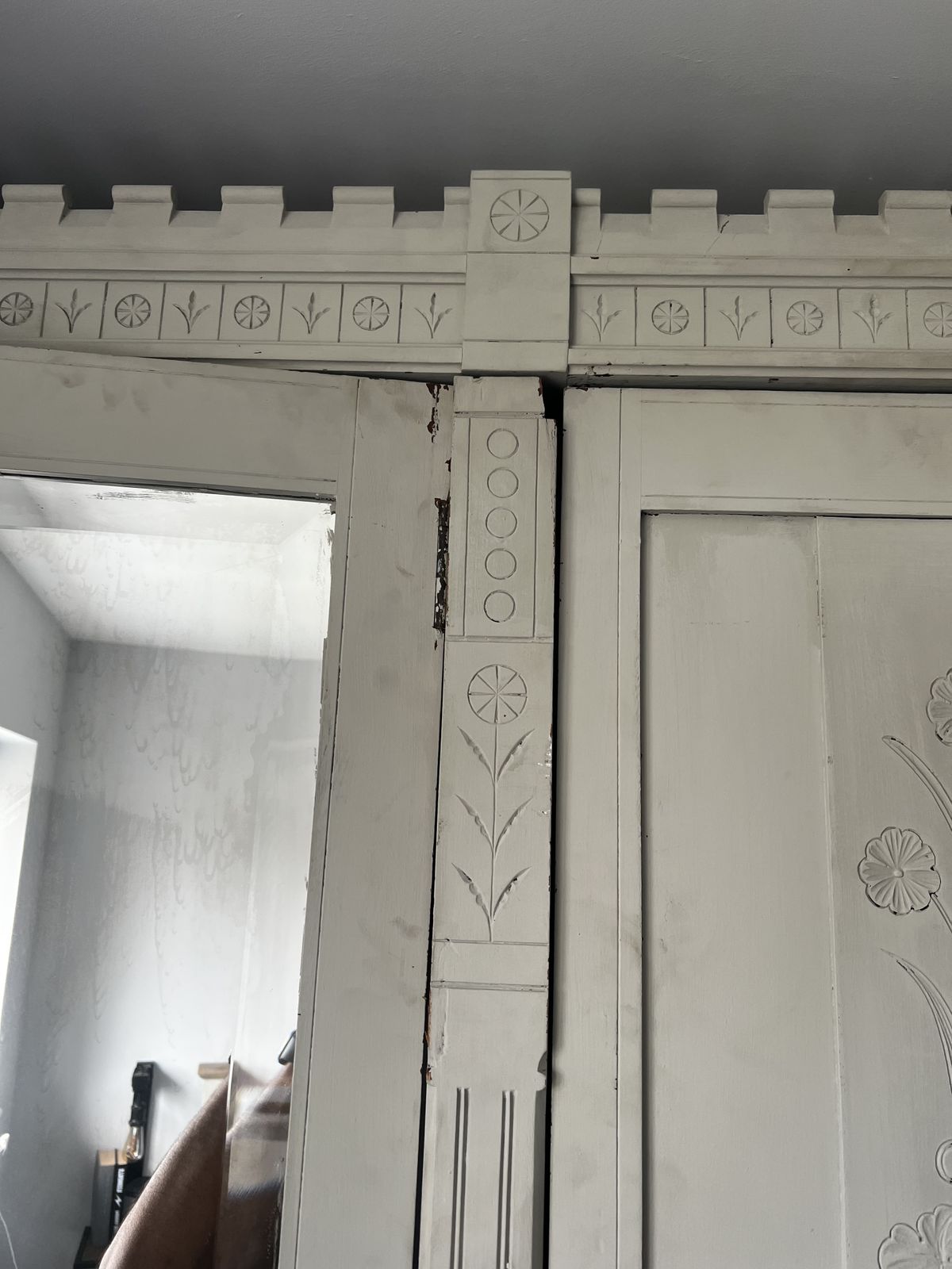 Large Late Victorian Triple Wardrobe – Painted With Farrow & Ball photo Furniture