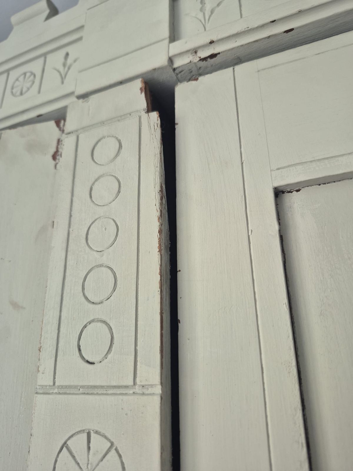 photo for sale Large Late Victorian Triple Wardrobe – Painted With Farrow & Ball