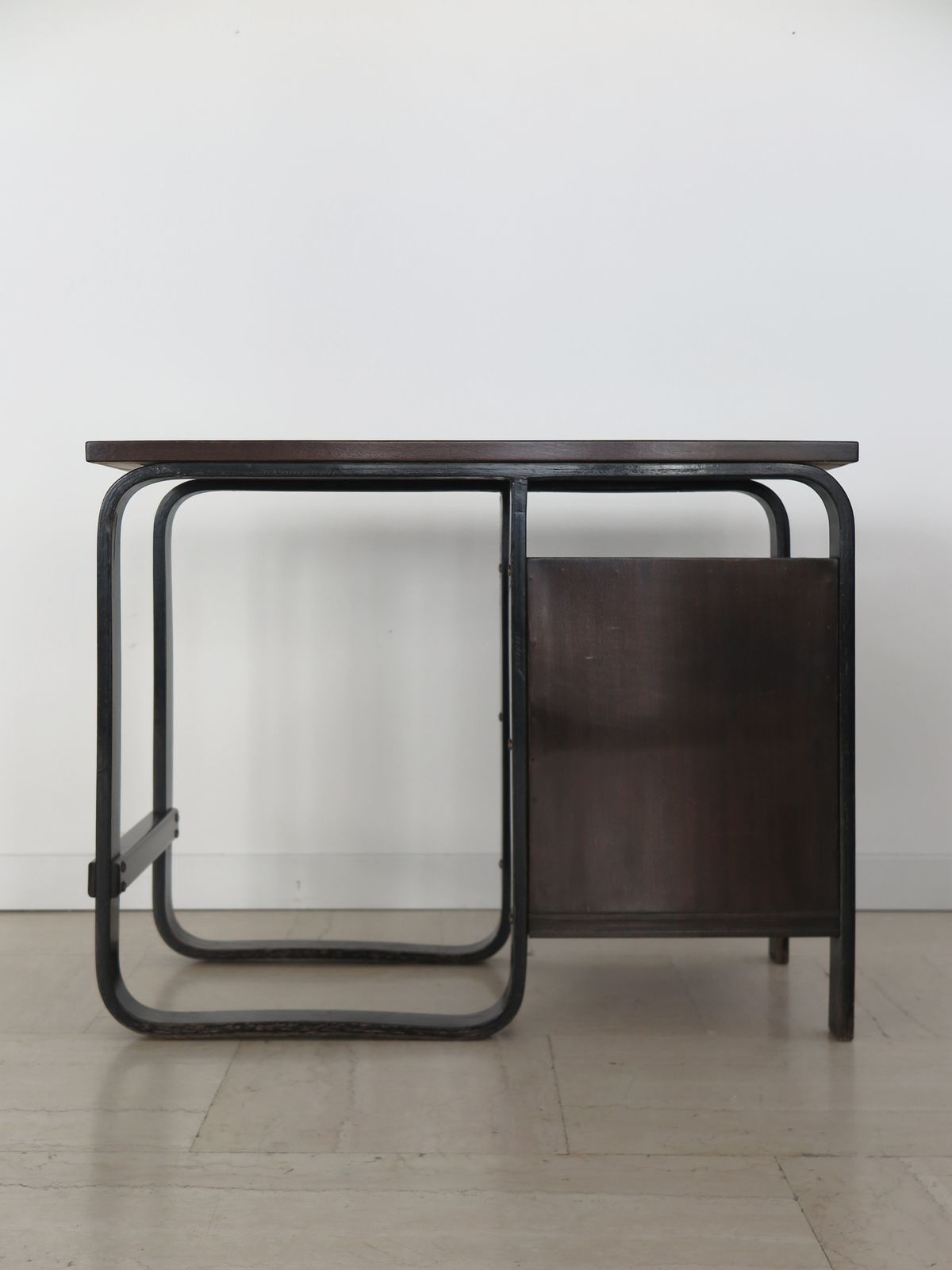 Giuseppe Pagano Pogatschnig Dark Wood Desk For Gino Maggioni, Italy 1940s photo Furniture