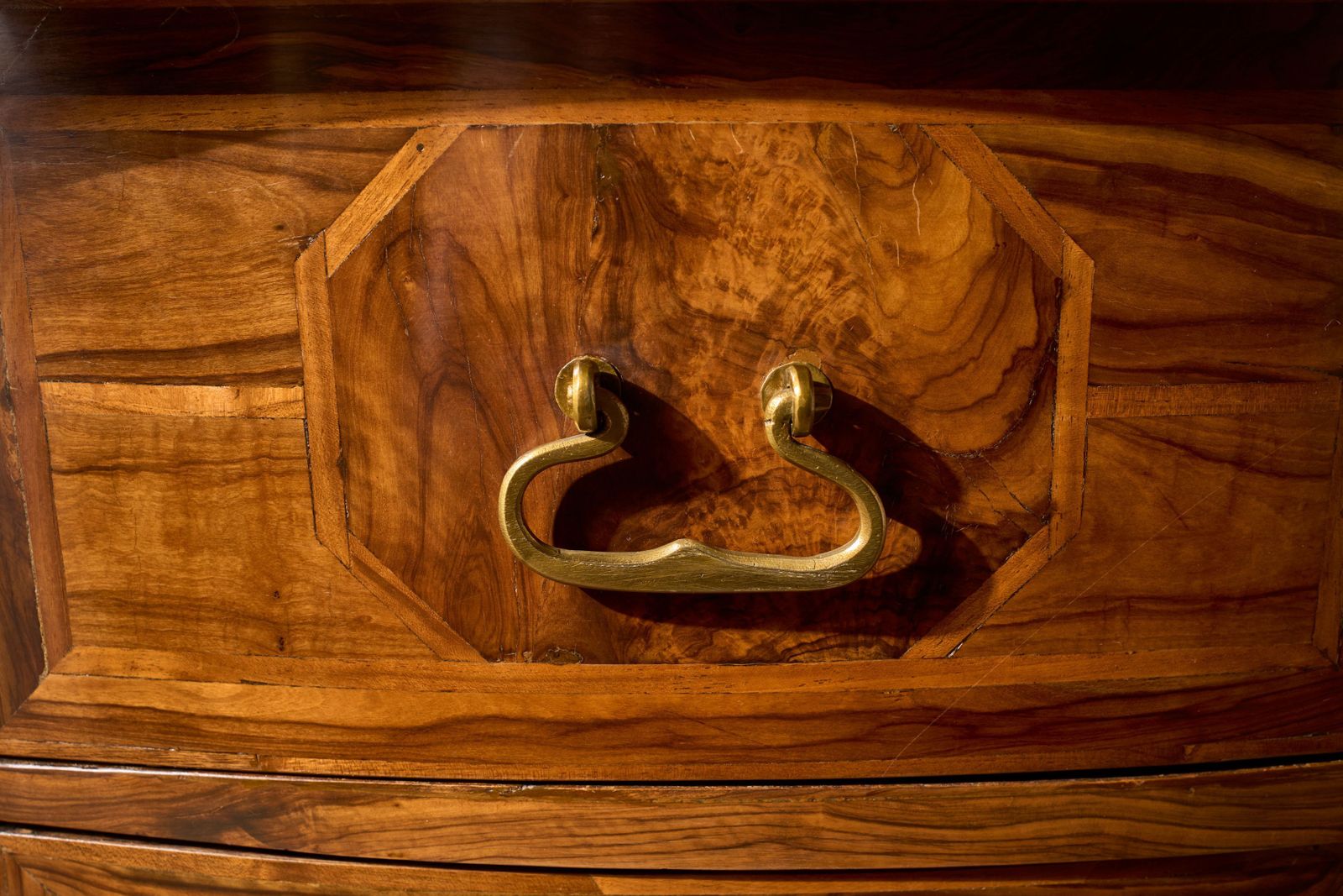 19th Century Olive Wood Chest Of Drawers photo vintage