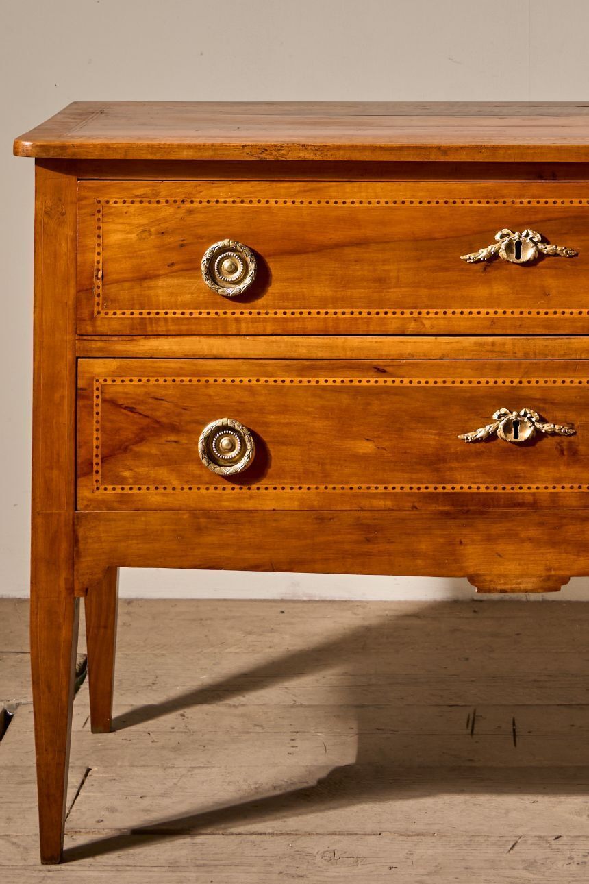 Unusual 19th Century Cherrywood Chest Of Drawers photo furniture