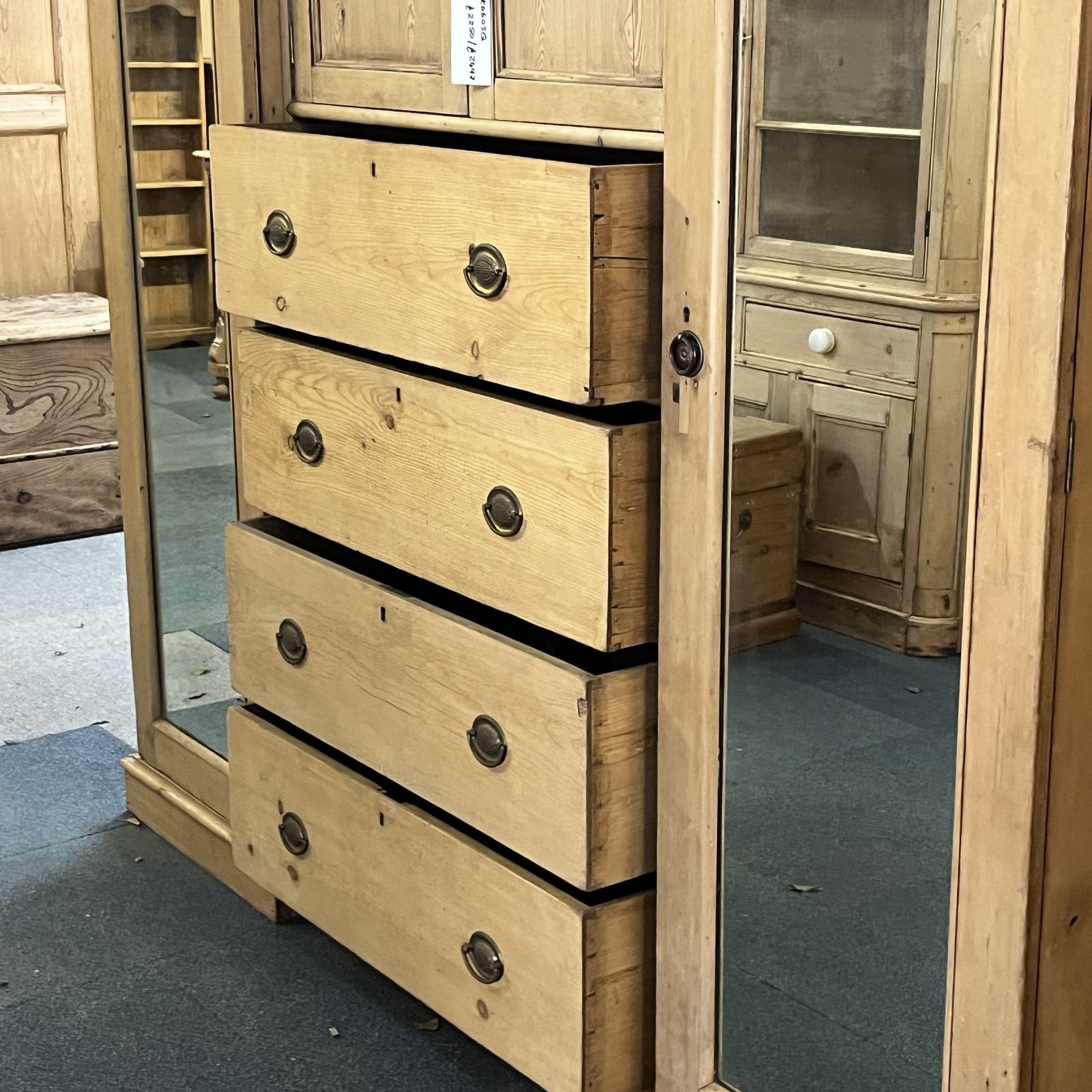 Large Victorian Pine Bedroom Unit (Dismantles) photo Furniture