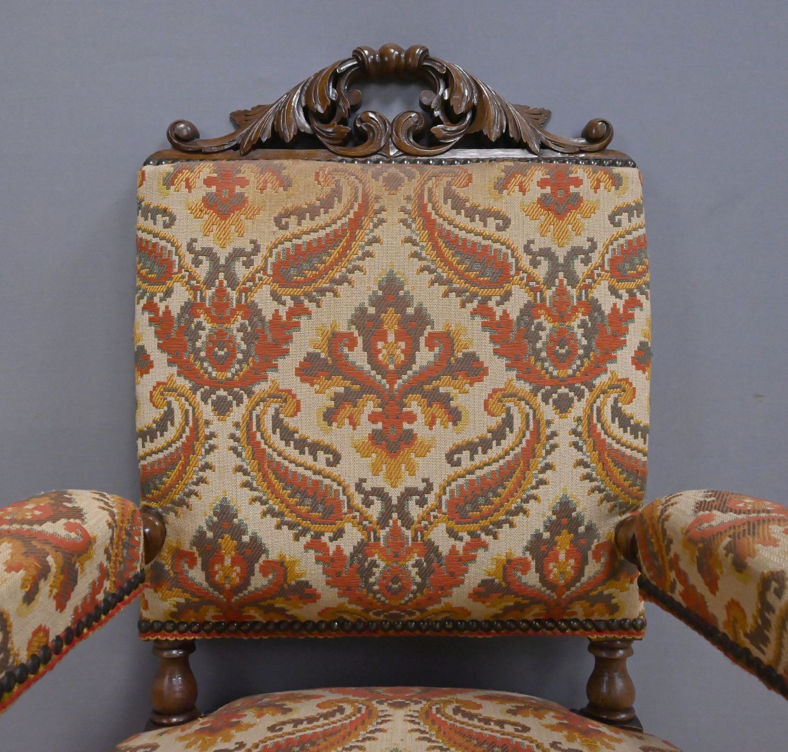 Oak State Chair, Louis XIII Style – Early 20th Century photo Furniture