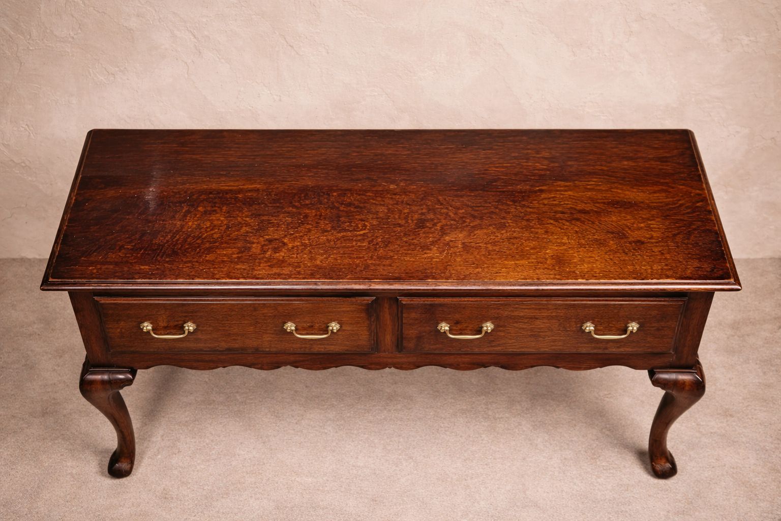 Late 19th Century Oak Dresser Base / Console Table In The Georgian Taste photo Furniture