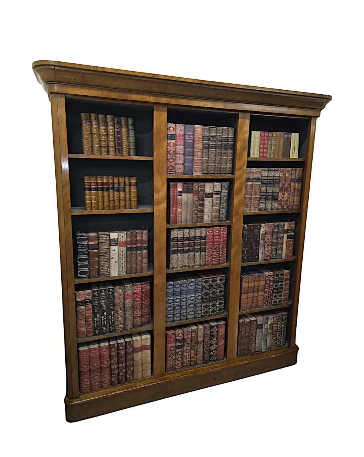 A Gorgeous 19th Century Satinwood Open Bookcase photo Furniture