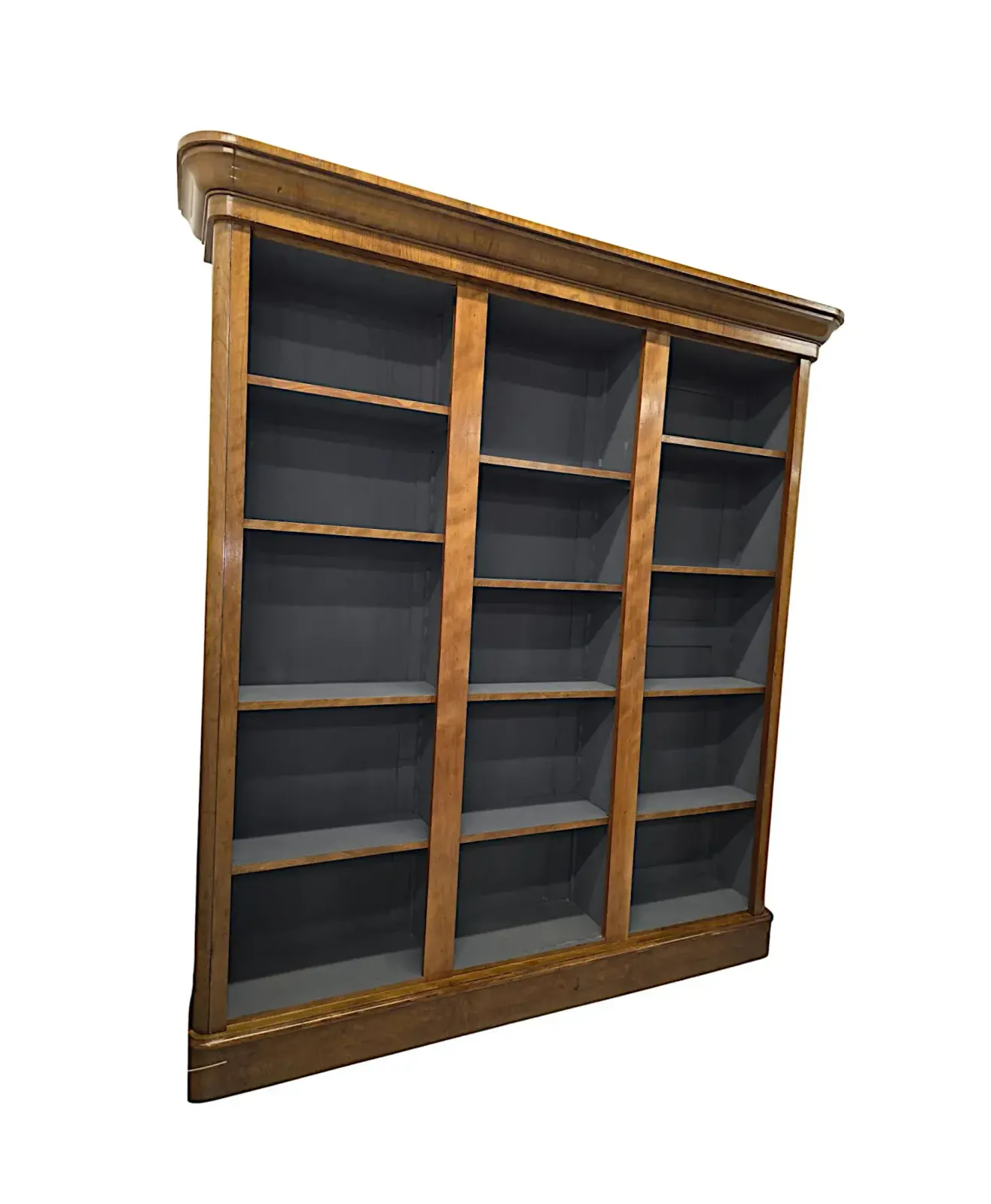 A Gorgeous 19th Century Satinwood Open Bookcase photo 3446.3981
