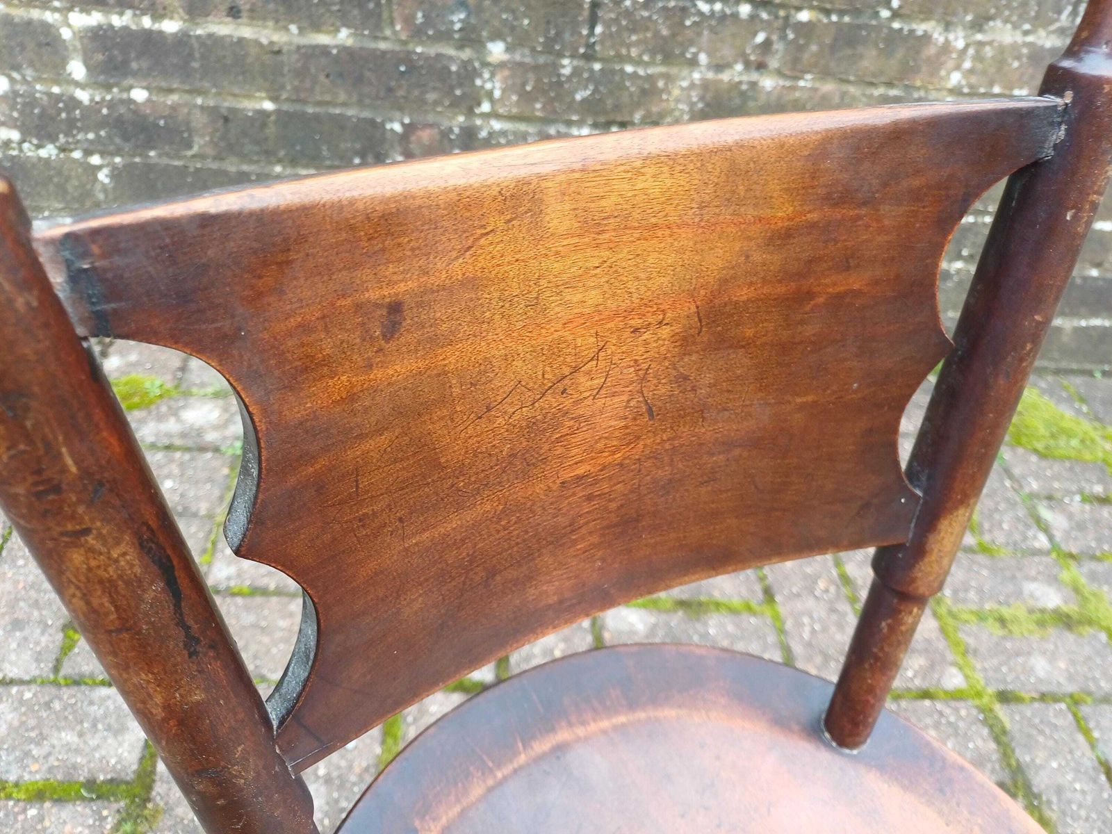 Antique Mahogany Childs Chair Arts And Crafts Occasional Chair Rustic Folk Furniture Early 20th Century. photo vinterior