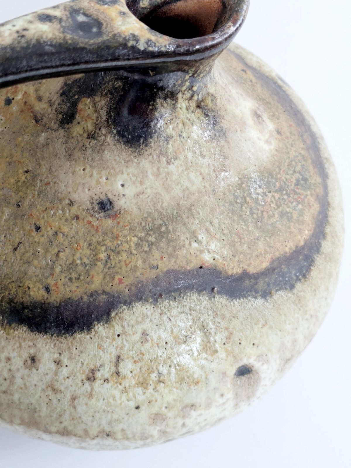 photo for sale Ruscha Keramik 313 Vase Fat Lava, 1960s German Pottery, Kurt Tschörner Design
