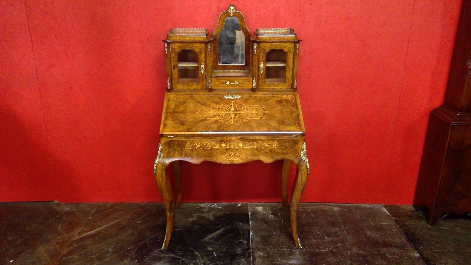 Pair Of Victorian Walnut Bonheur De Joures photo for sale