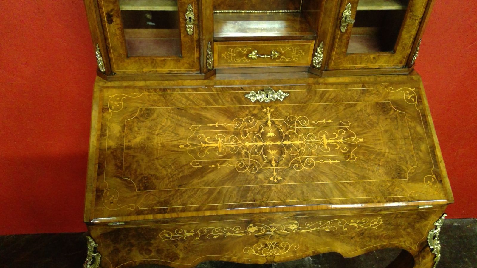 Furniture Pair Of Victorian Walnut Bonheur De Joures photo