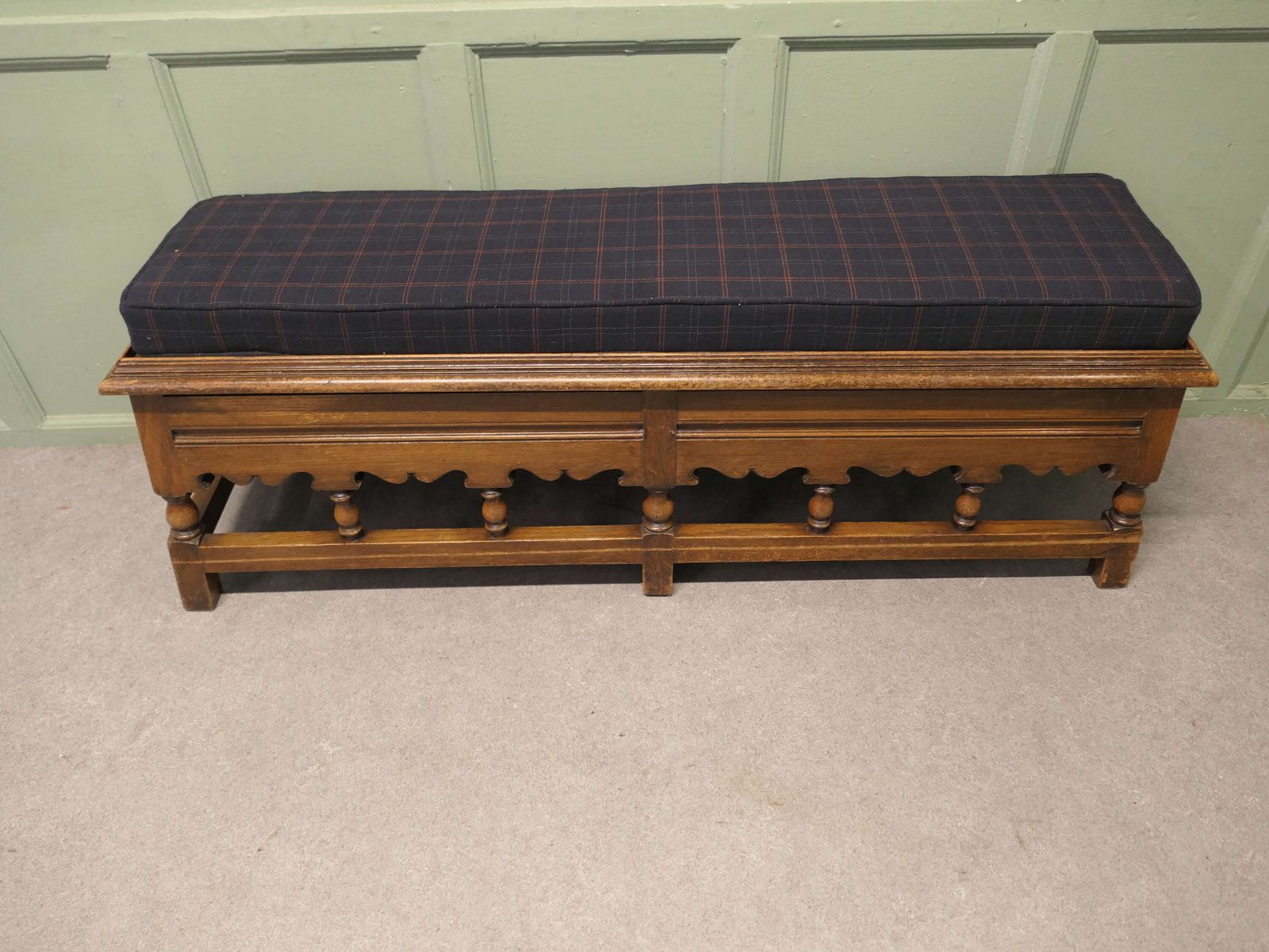 Hall Bench Boot Store Or Tweed Window Seat A Handsome Country Piece photo furniture