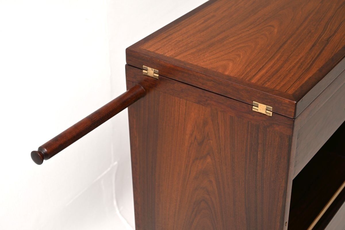 photo for sale Danish Vintage Rosewood Captains Bar By Reno Wahl Iversen For Dyrlund