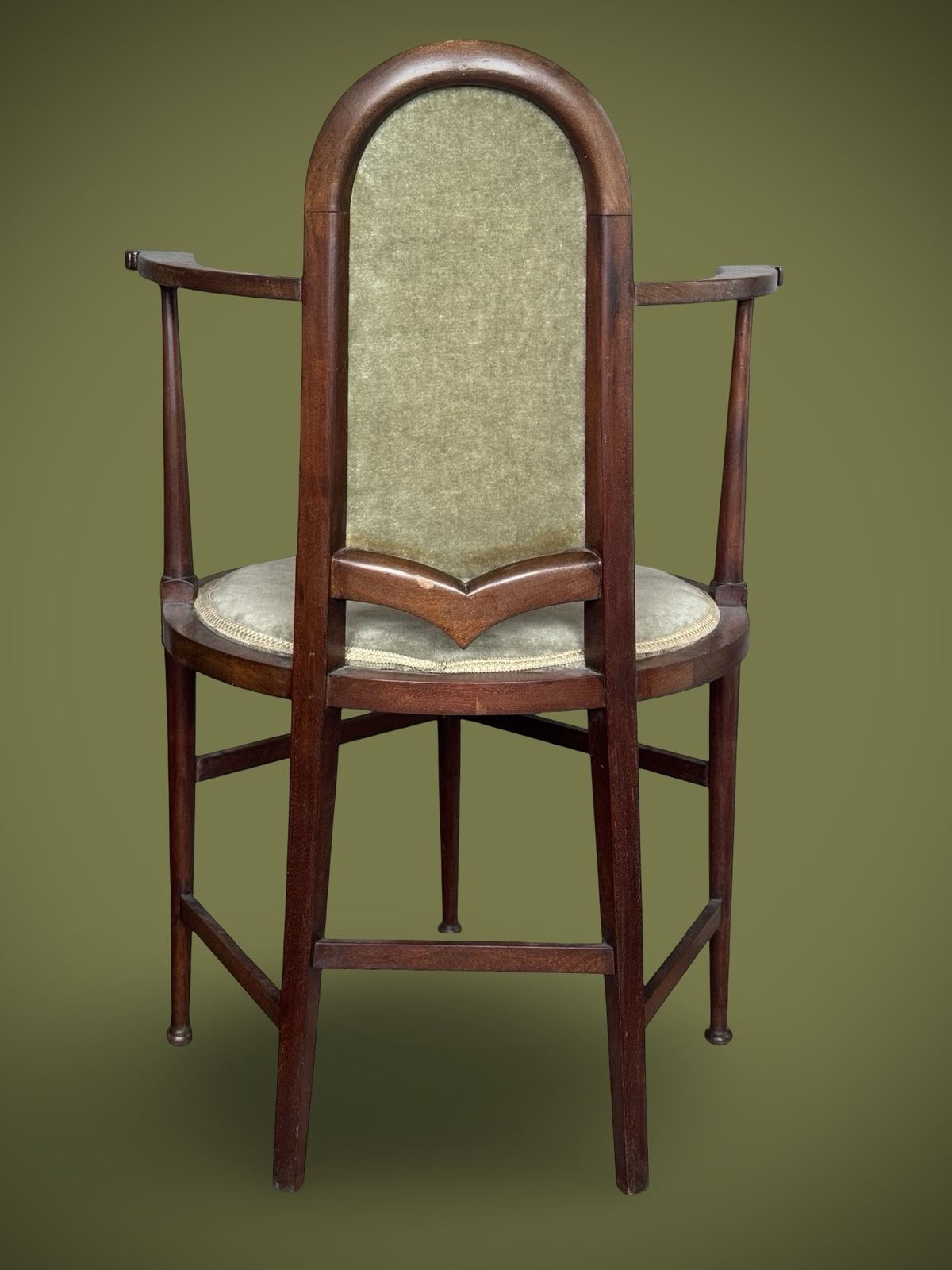 Antique Js Henry Arts&Crafts Five Legged Armchair photo for sale