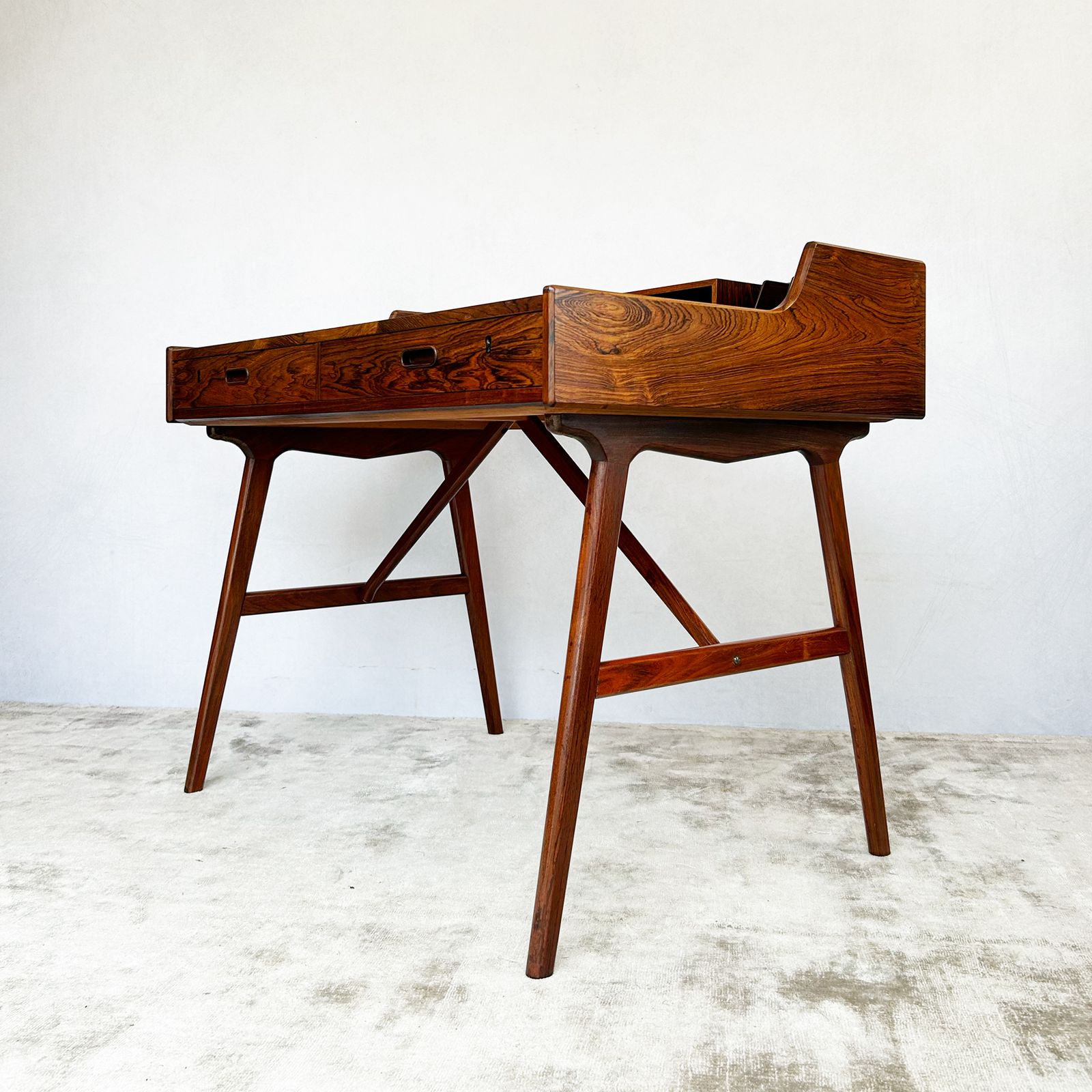 Arne Wahl Iversen Model 65 Rosewood Desk photo for sale