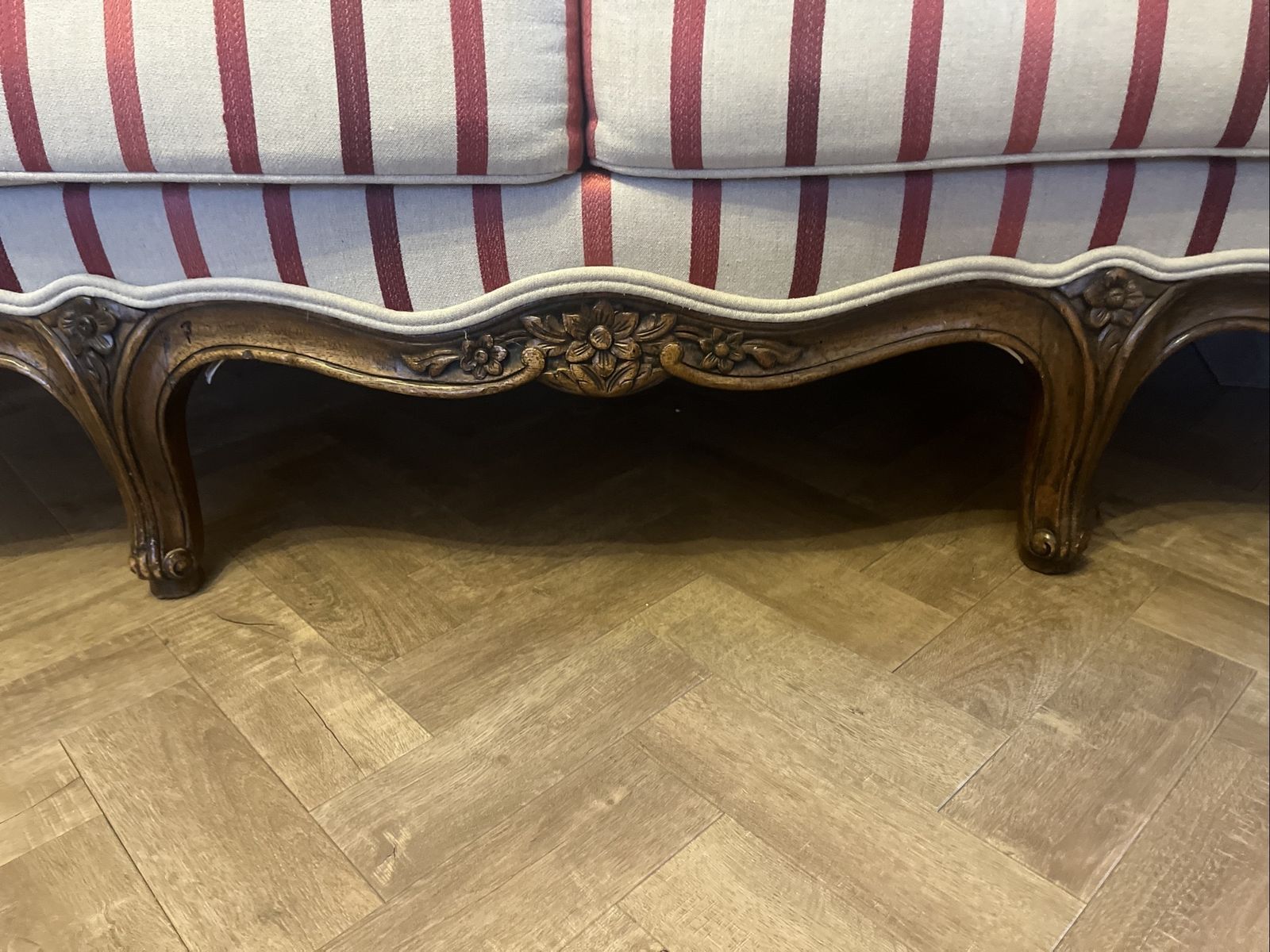 French Style Carved Wood Sofa / Canapé photo buy