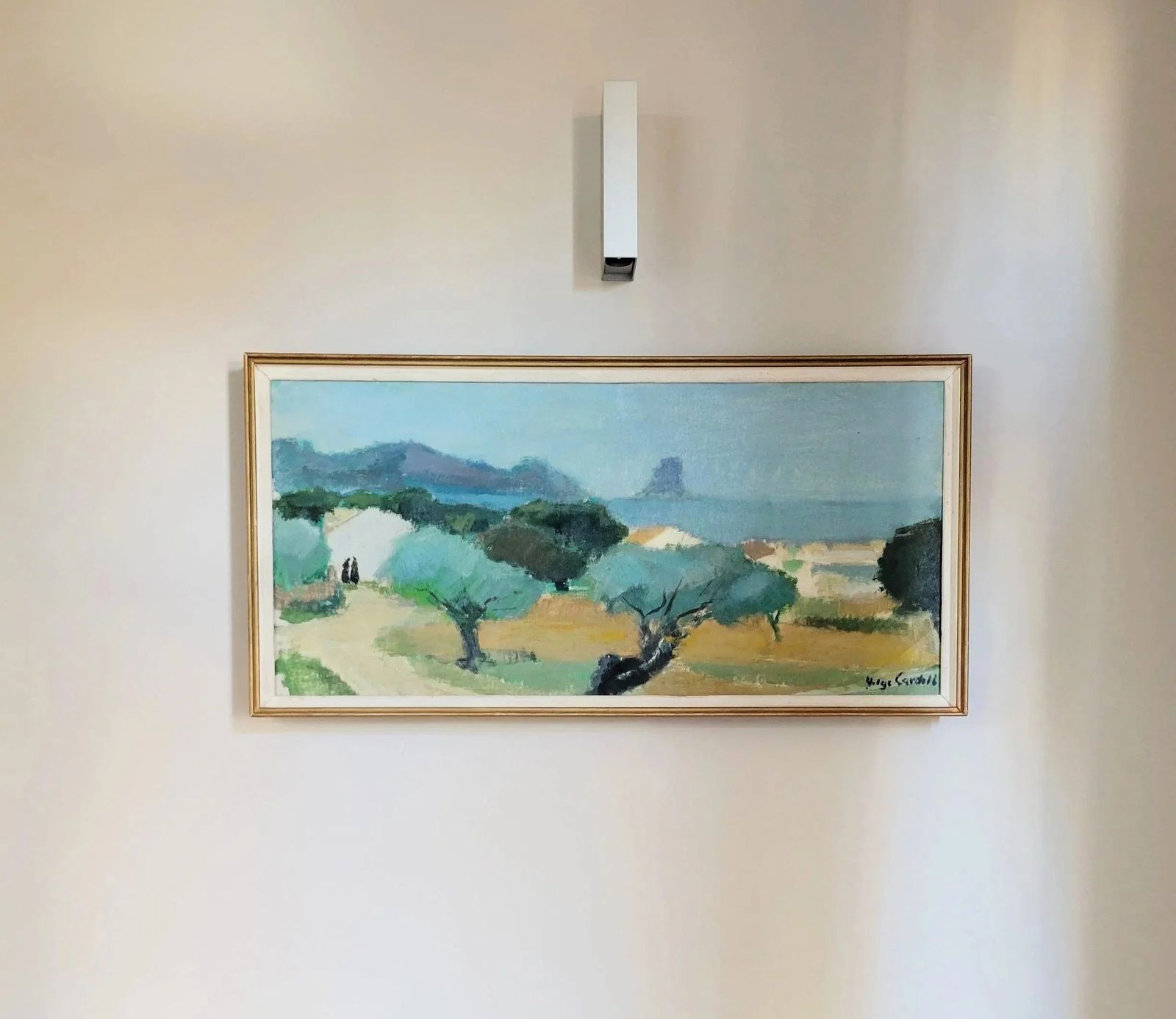 Olive Grove Horizon  Large Original Mid Century Landscape photo for sale