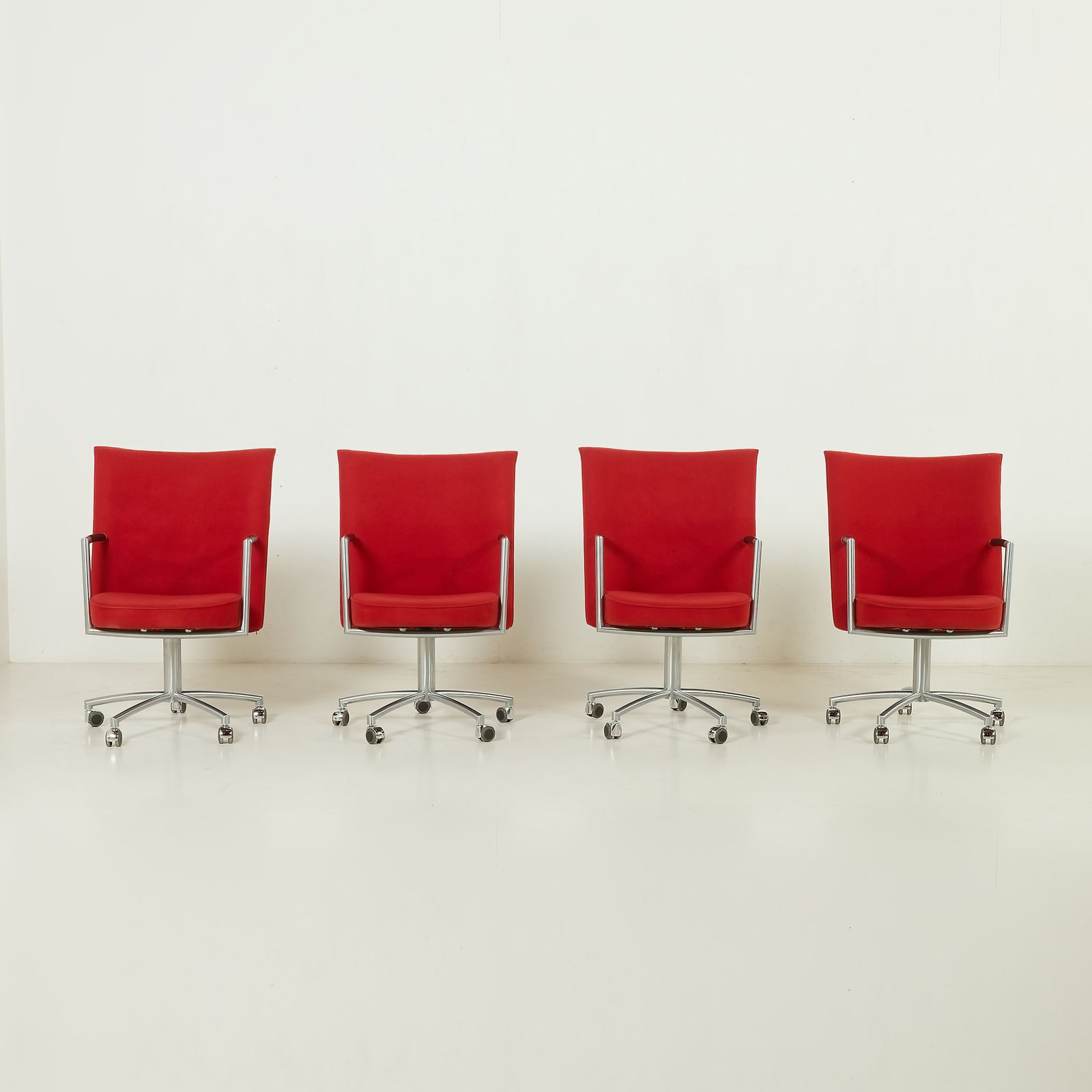 Erik Jørgensen “Partner” Chair By J. Foersom & P. Hiort Lorenzen, Set Of 4, Denmark, 1970s photo vintage