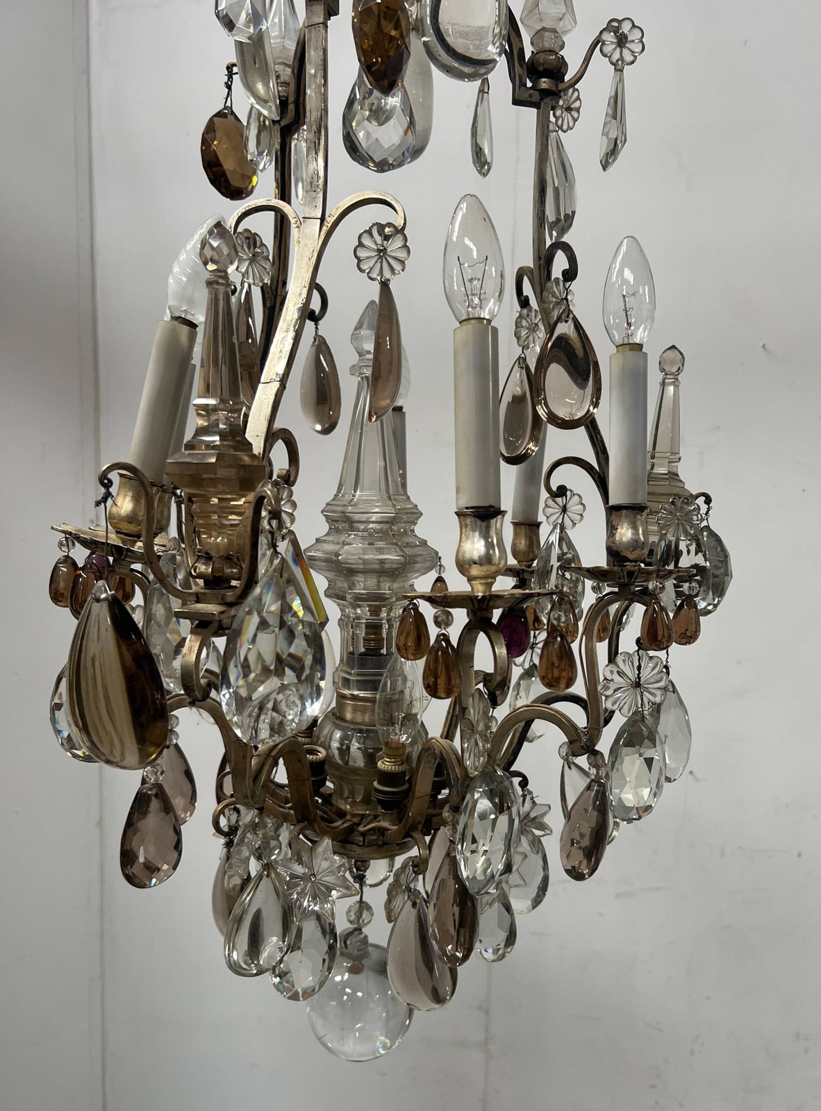Lustrous Cage Chandelier In Louis XV Style From The Late 19th Century. photo furniture