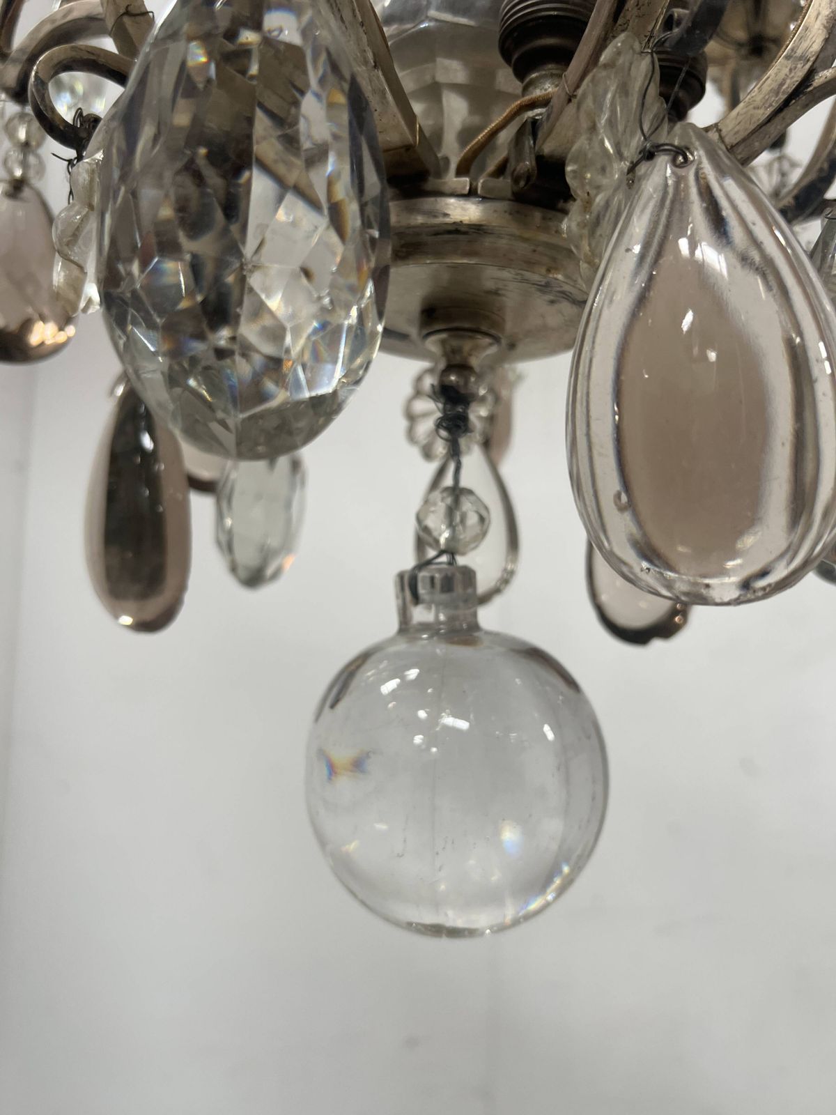 photo furniture Lustrous Cage Chandelier In Louis XV Style From The Late 19th Century.