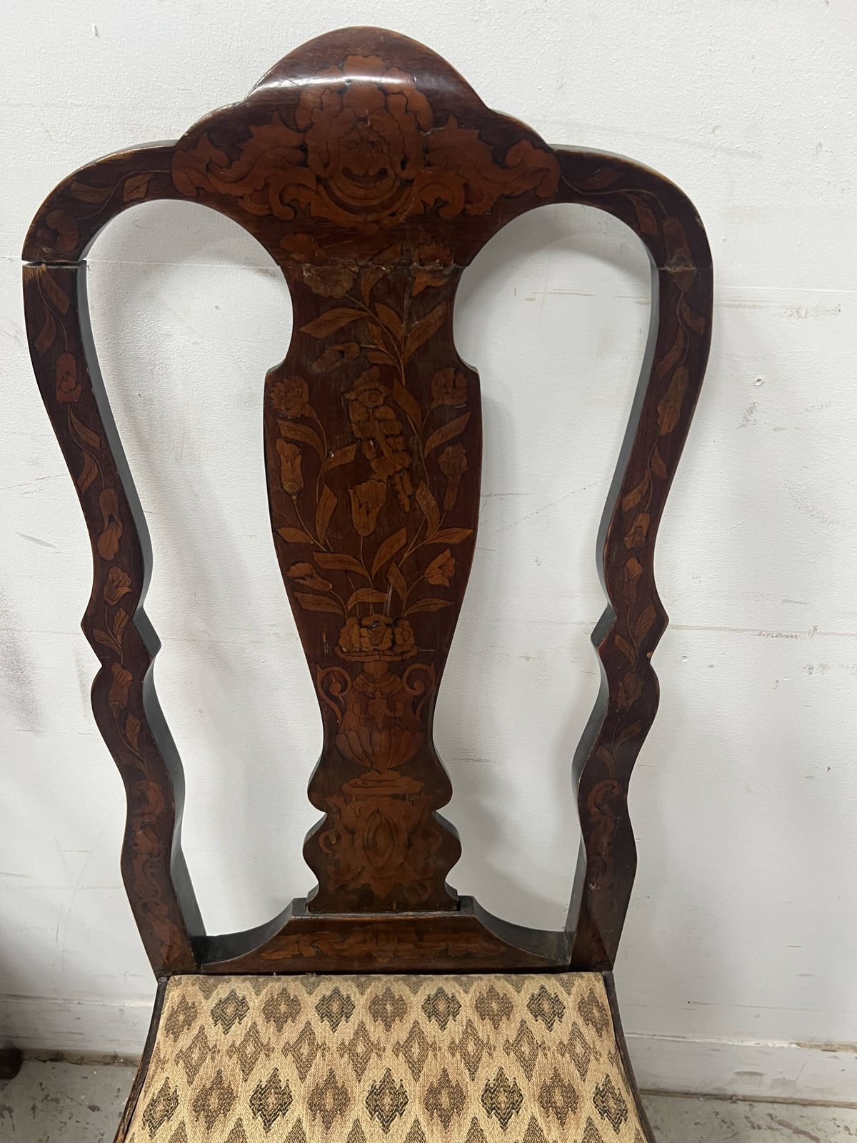 Set Of Eight Dutch Marquetry Chairs From The 19th Century. photo buy