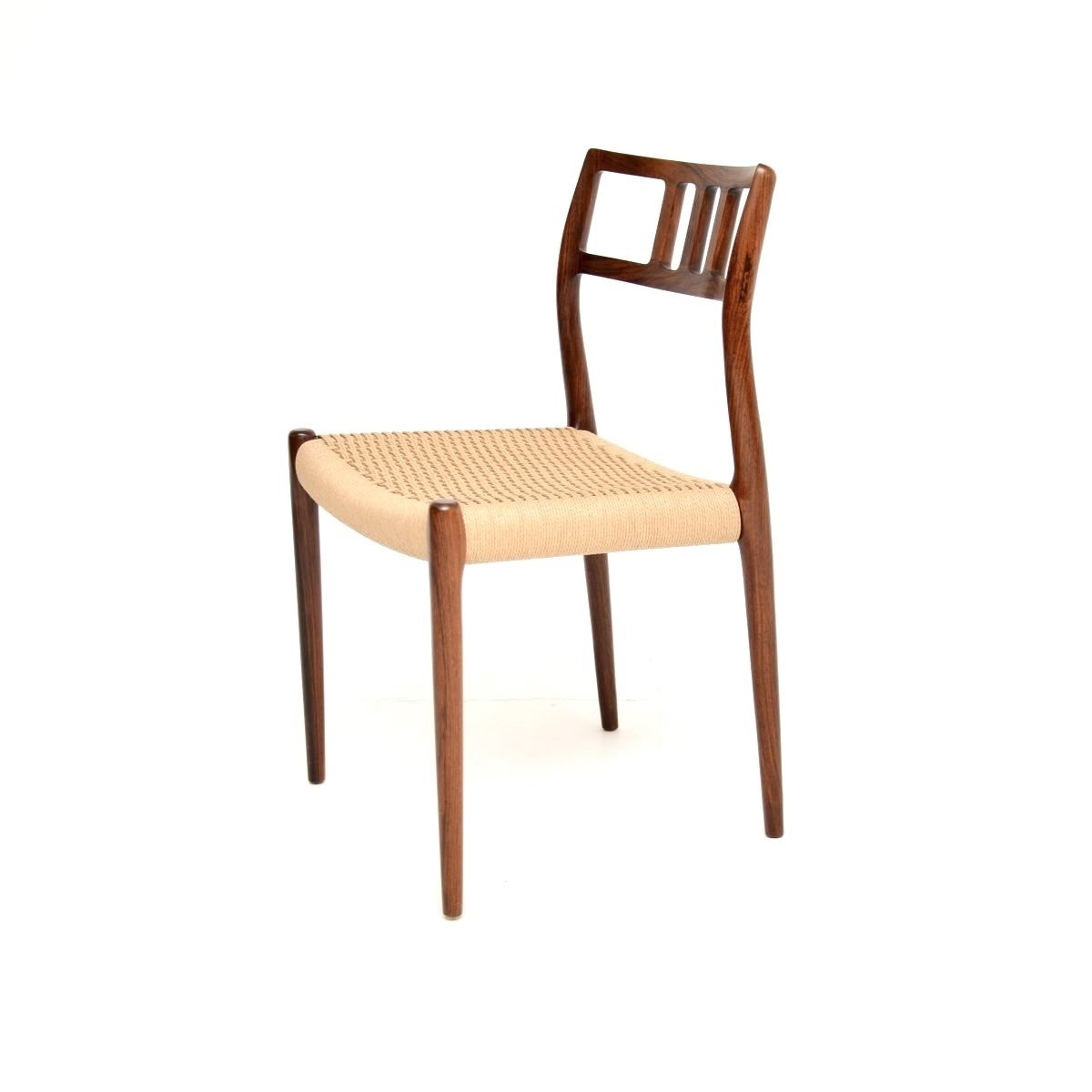 Set Of Four Danish Vintage Rosewood Model 79 Chairs By Niels Moller photo Furniture