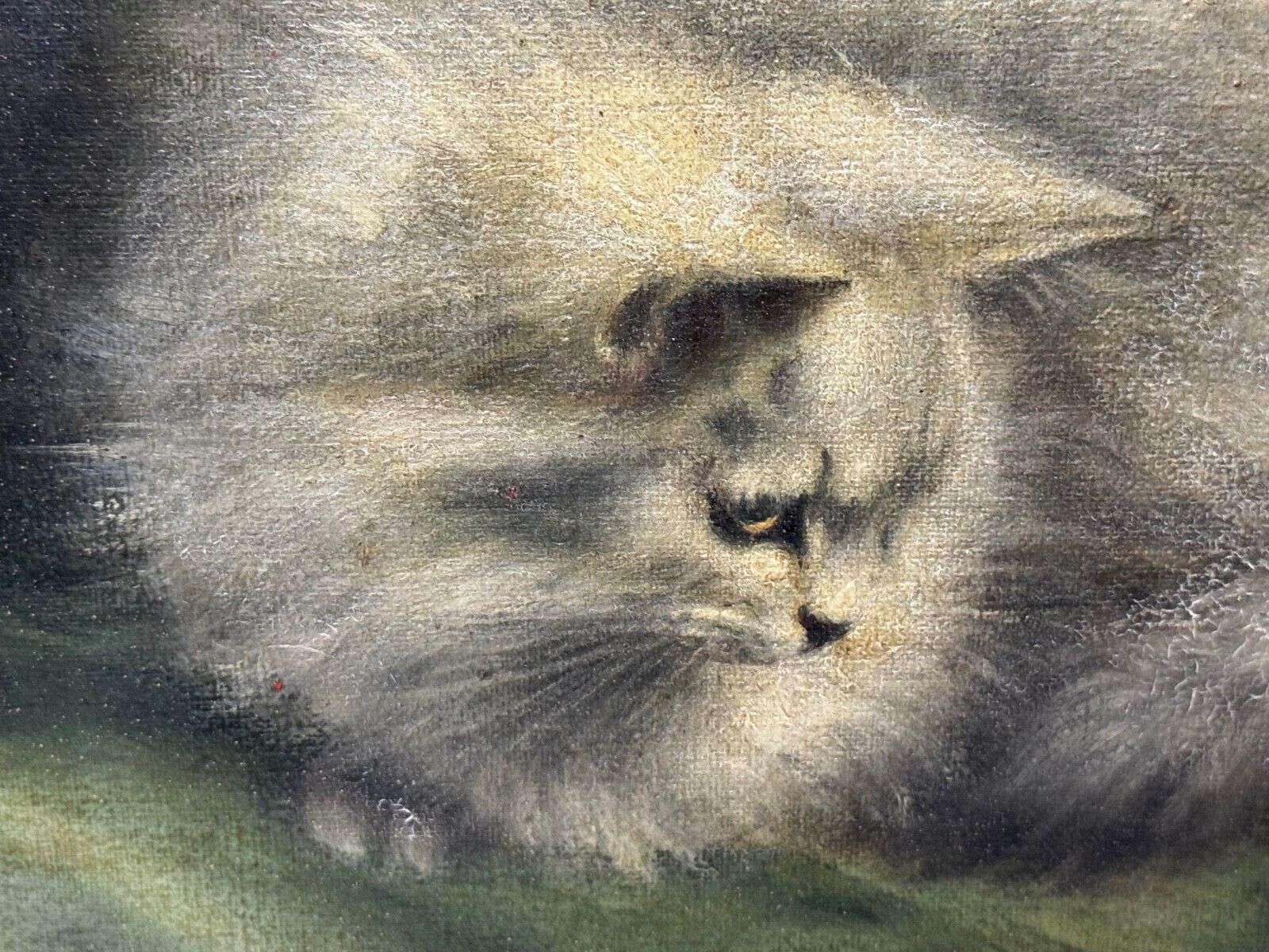 Masterpiece Painting: Persian Kittens Playing Tea Party Signed By Agnes Augusta Talboys Rwa (British, 1863–1940) photo for sale