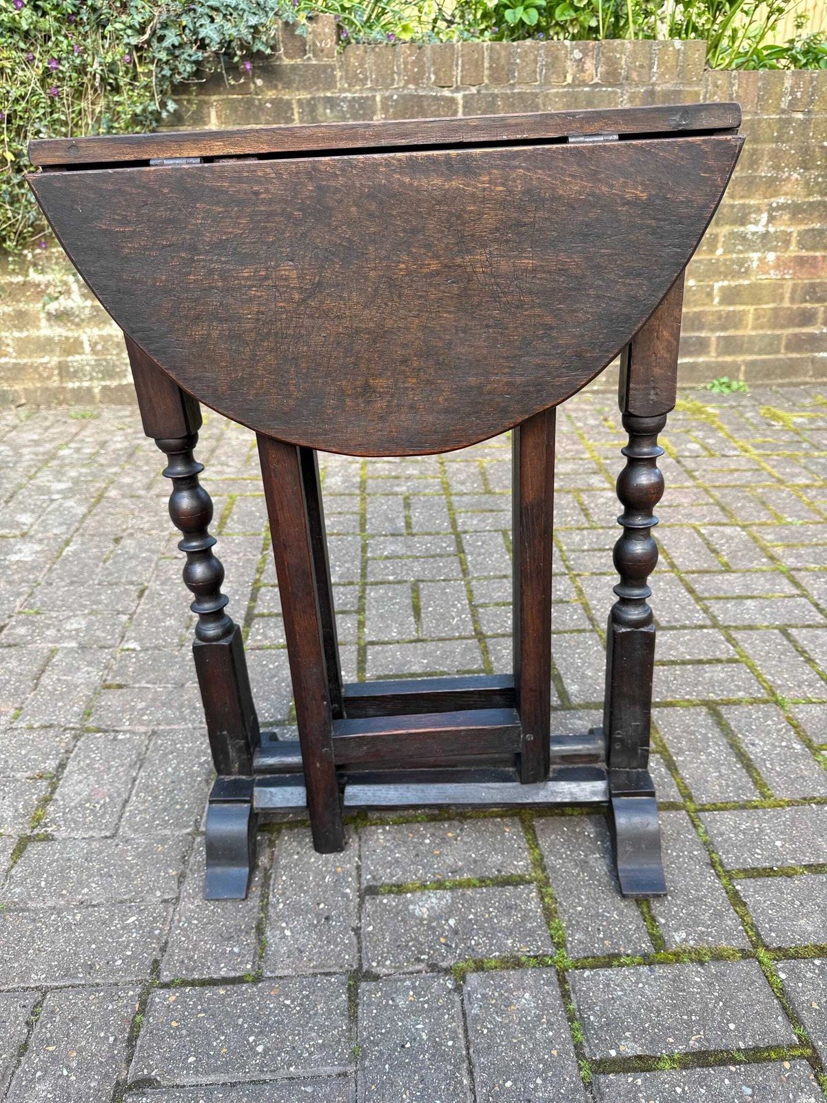 photo vinterior Superb Antique Oak Gateleg Drop Leaf Table – Late Victorian / Edwardian, Circa Early 1900s