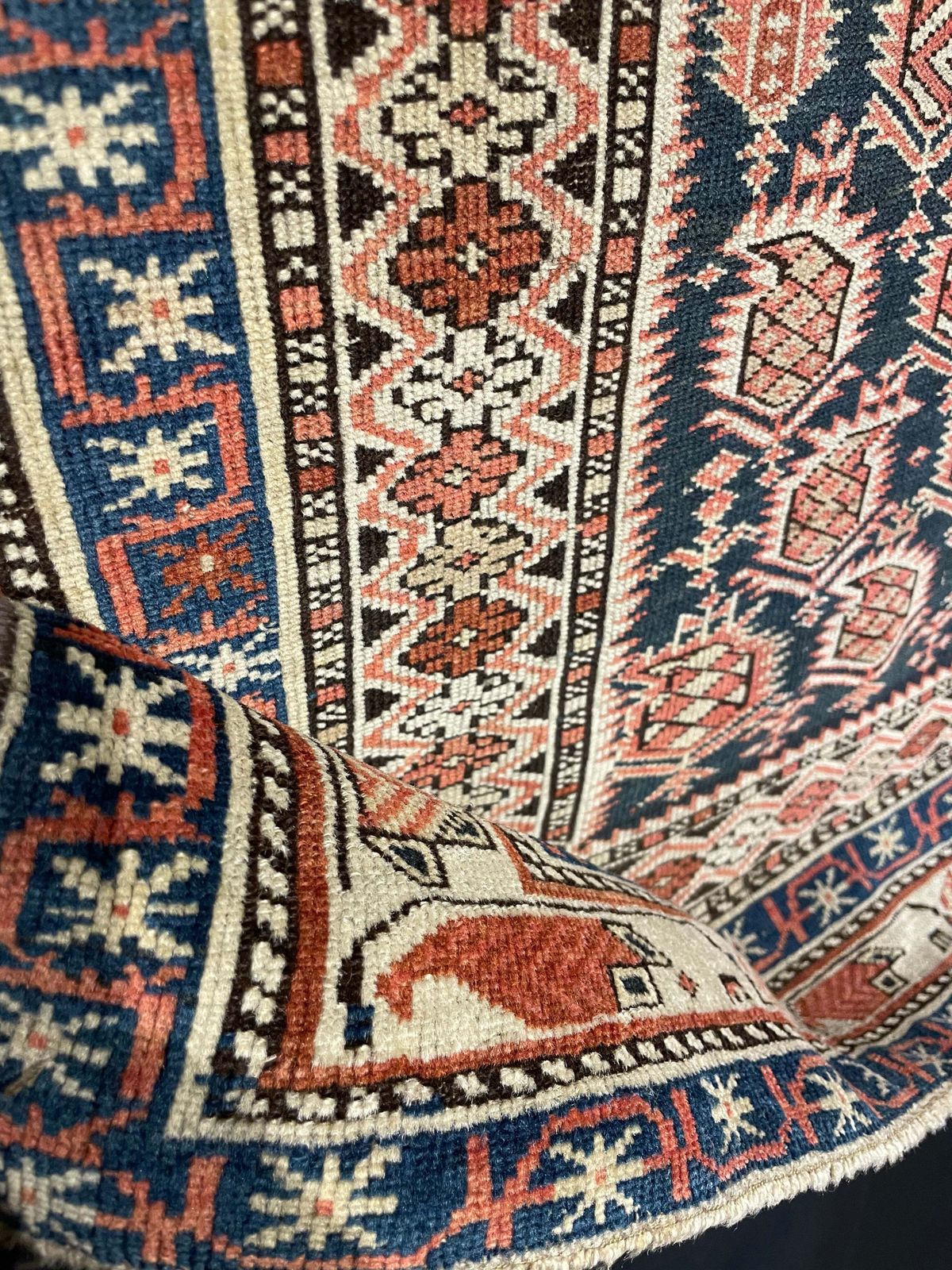 photo furniture Antique Caucasian Marasali Prayer Rug