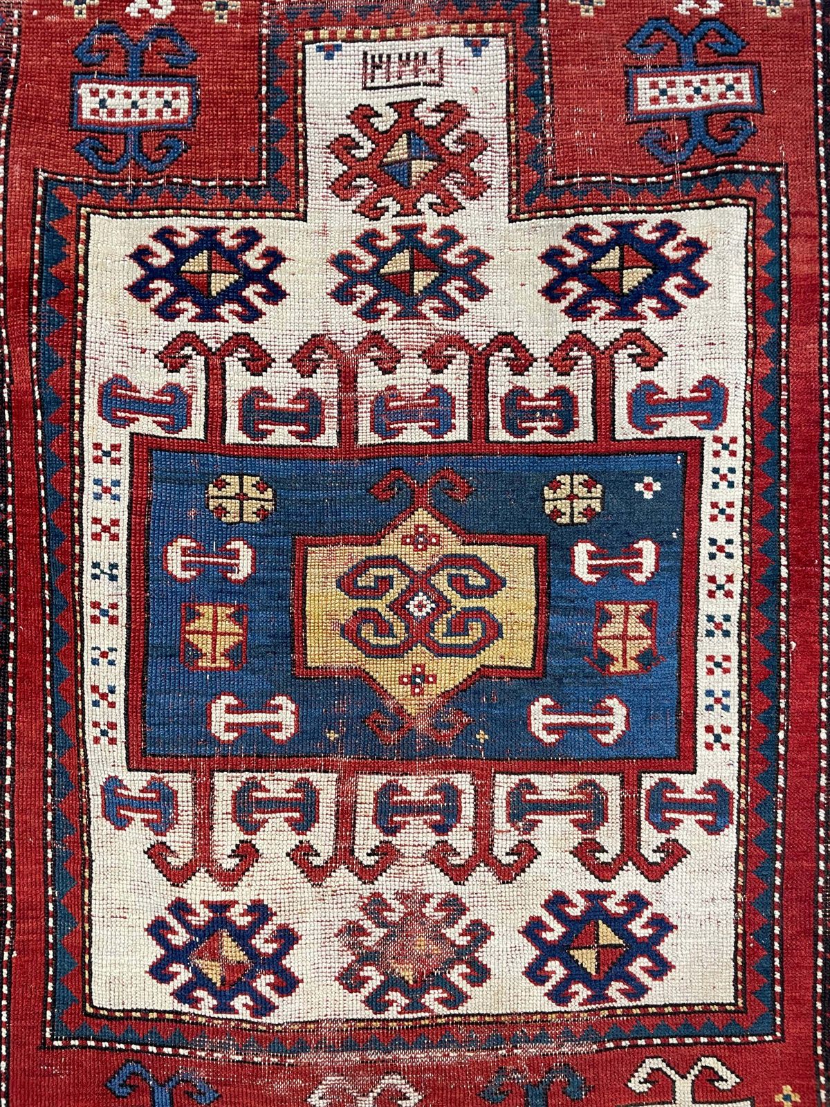 Antique Caucasian Karachov Prayer Rug photo for sale