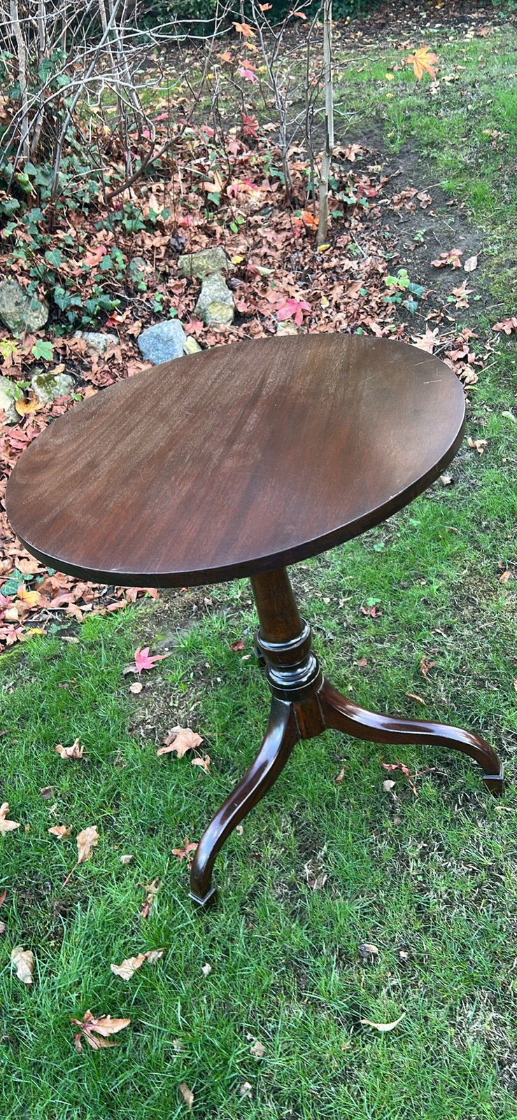 A Tripod, Wine Or Occasional Georgian Style Oak Circular Table