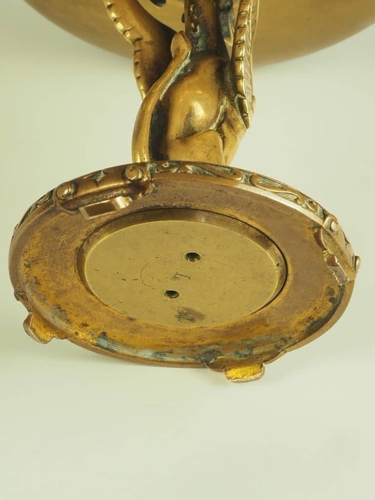 Home Decor 19th Century Ferdinand Barbedienne Gilt Bronze And Cloisonné Enamel Tazza Dish photo