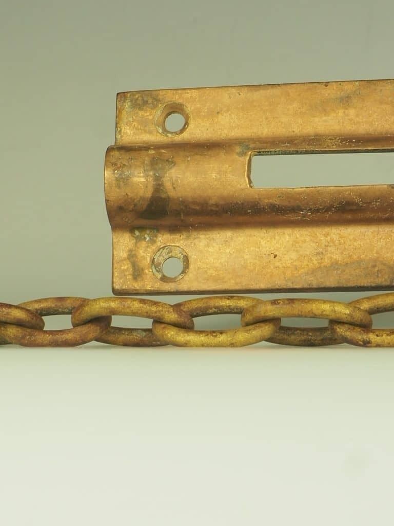 Large Victorian Brass Night Chain photo vinterior