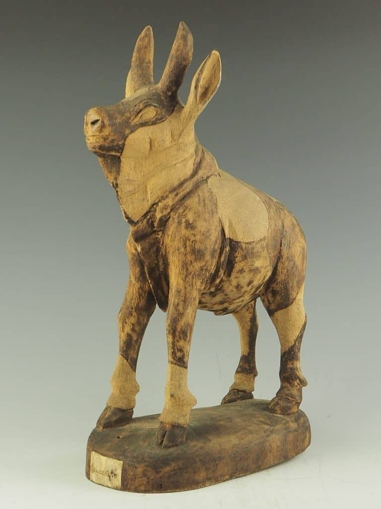Belcanto Folk Art Sculpture Of A Goat photo furniture