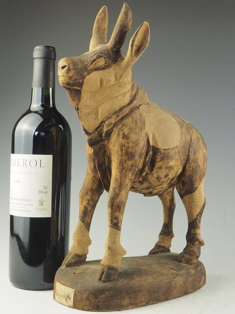 photo vintage Belcanto Folk Art Sculpture Of A Goat