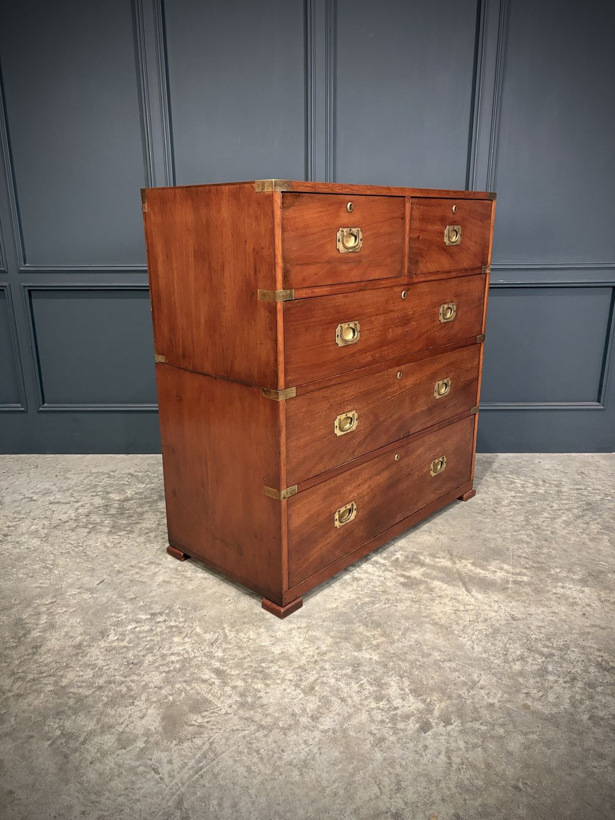 Mahogany Military Campaign Chest By Ross & Co. photo for sale