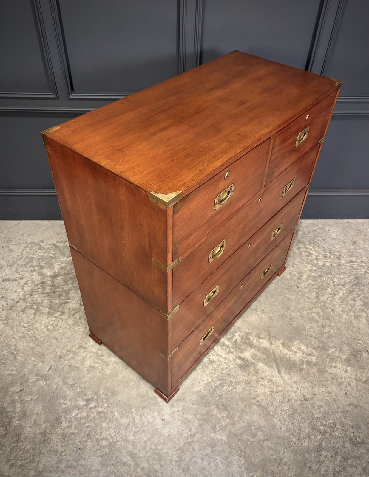 Mahogany Military Campaign Chest By Ross & Co. photo Furniture