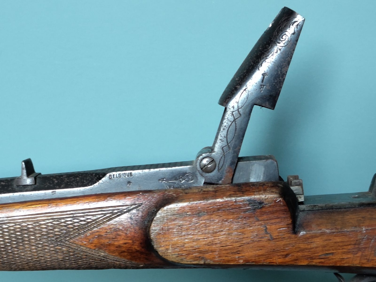 Finely Crafted Belgian Decorative Lodge Rifle, Engraved & Carved (C. 1893–1930) photo 3950.0